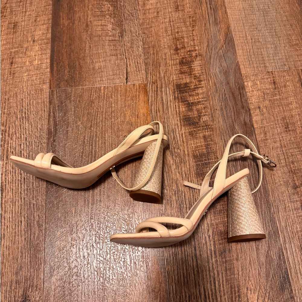 Sam Edelman Cream Block Heel Heels
